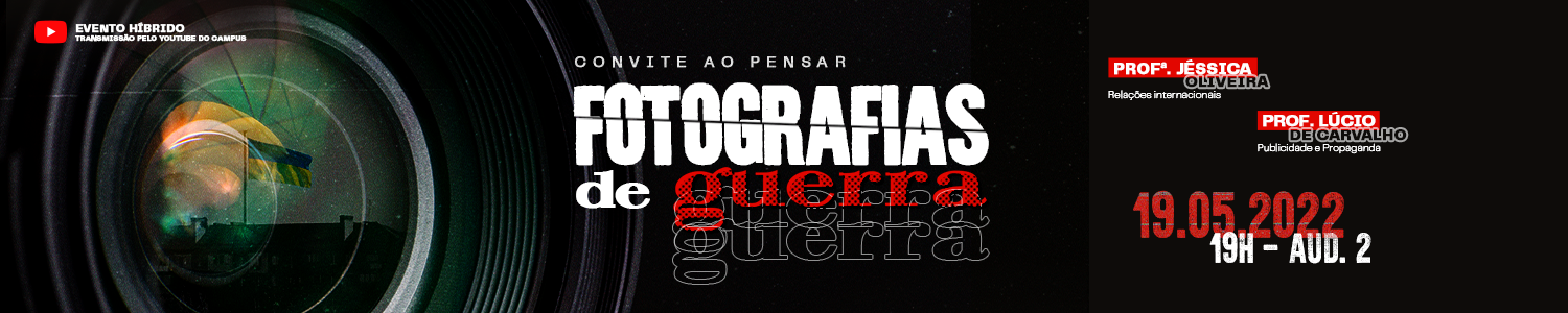 PUC Minas Poços de Caldas debate fotografias de guerra no Convite ao Pensar 